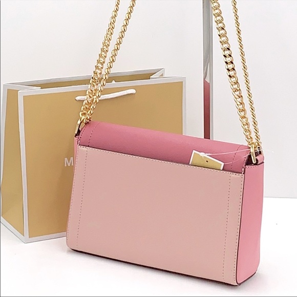 Michael Kors Kinsley Medium Flap Shoulder Bag Crossbody in Blossom Multi - Picture 4 of 15